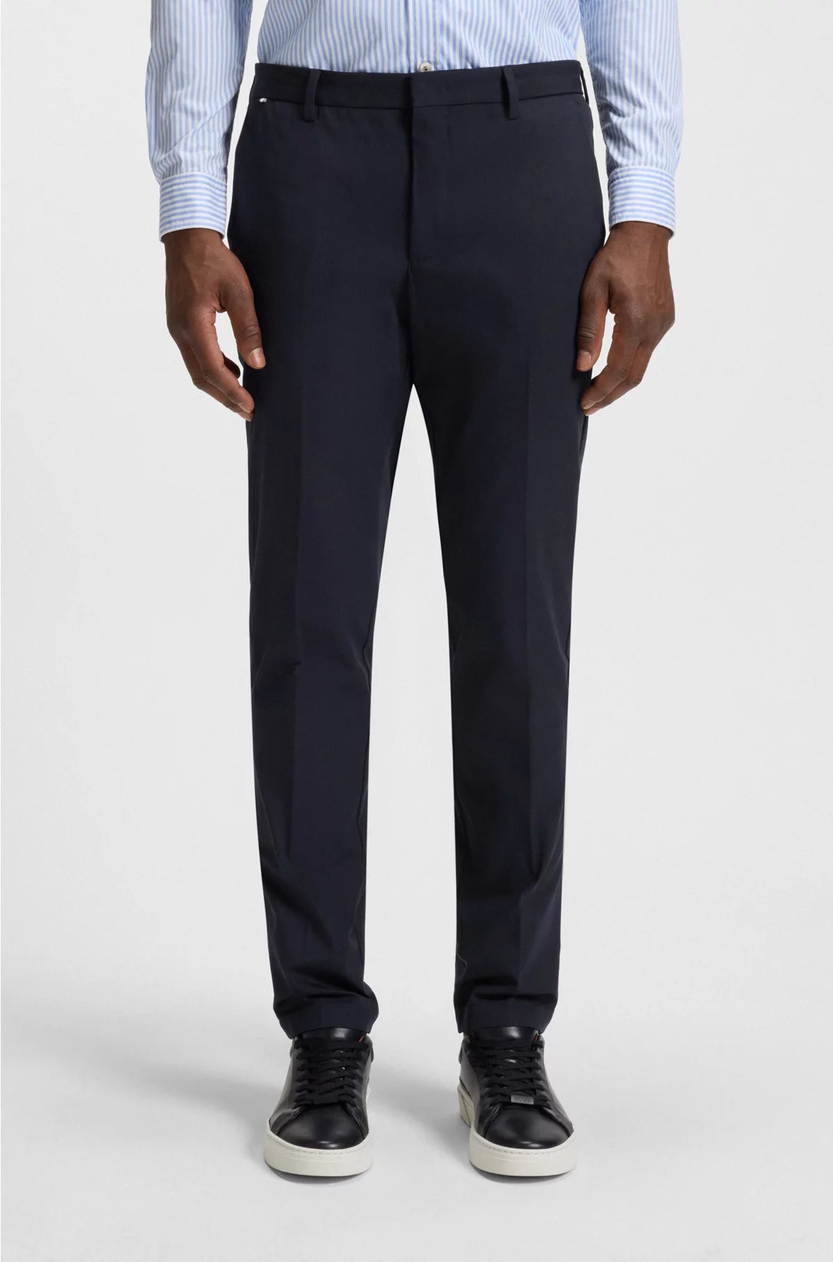SLIM-FIT TROUSERS IN A STRETCH COTTON BLEND