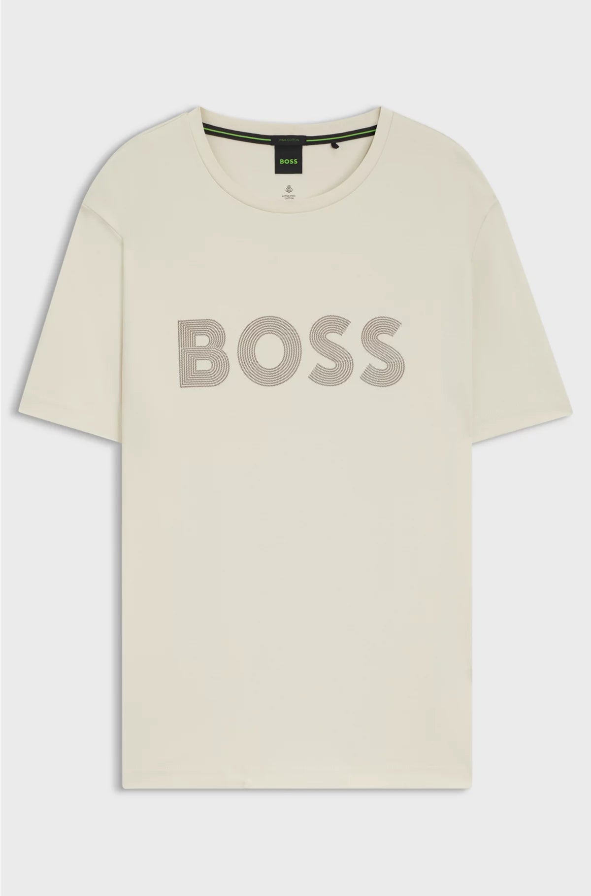 PIMA-COTTON T-SHIRT WITH GLOSS LOGO
