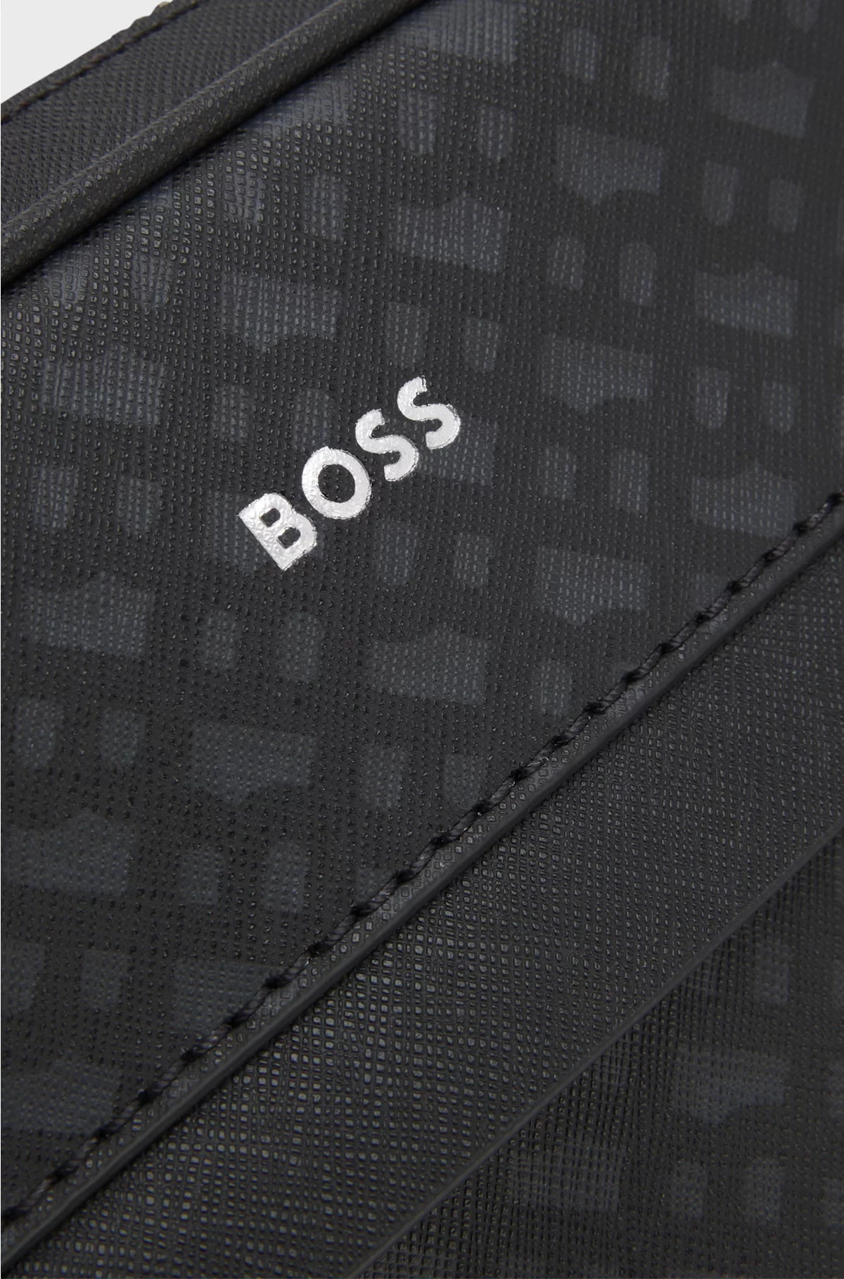 MONOGRAM REPORTER BAG WITH FOIL-EMBOSSED LOGO