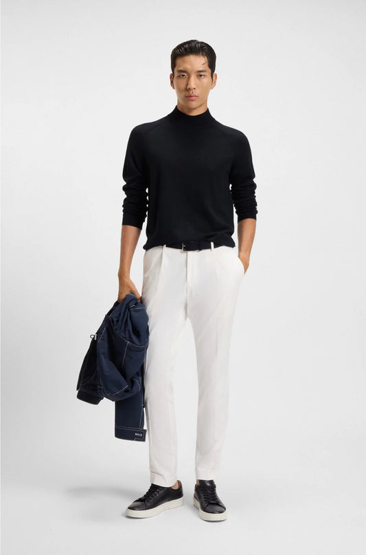 WOOL-BLEND SWEATER WITH MOCK NECK