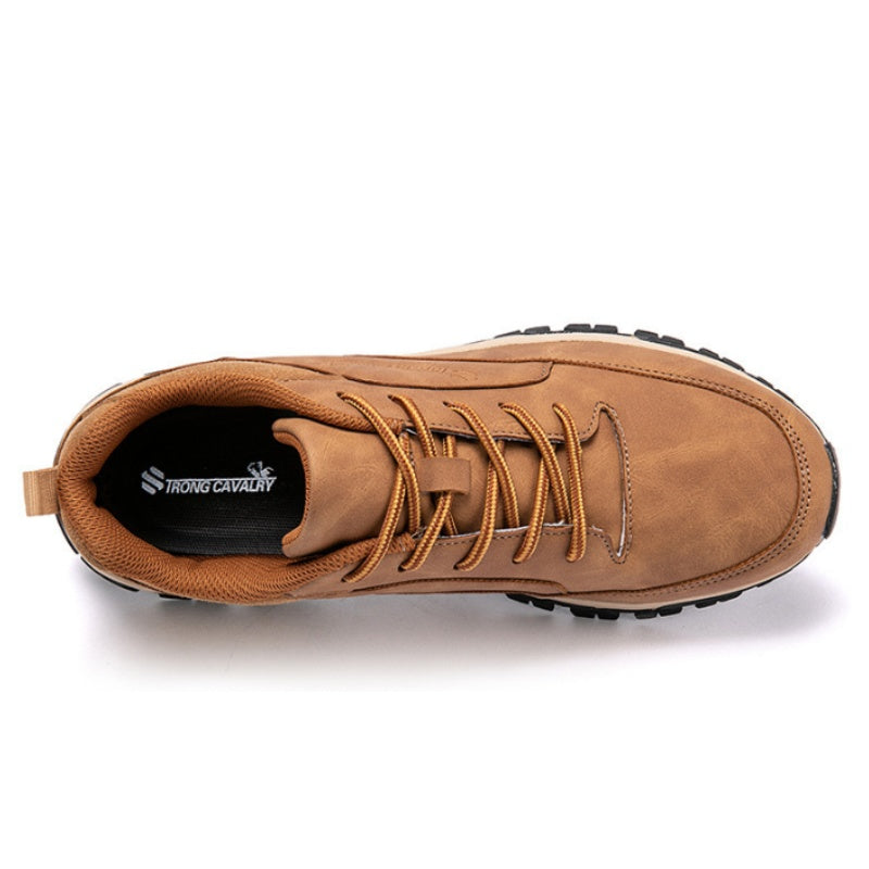 🔥Best Seller-Men's Comfortable Arch Support Shock Absorbing Orthopedic Leather Sneakers