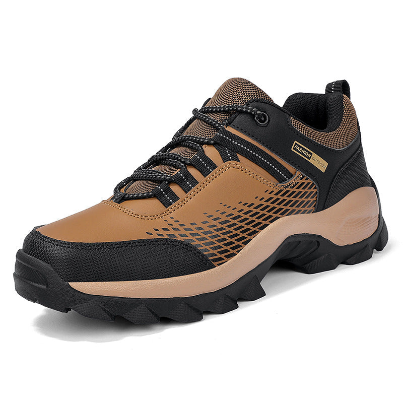 Men's Wear Resistant Waterproof Non-slip Anti-skid Anti-puncture Hiking Shoes Orthopedic Wide Toe Arch Support Walking Shoes