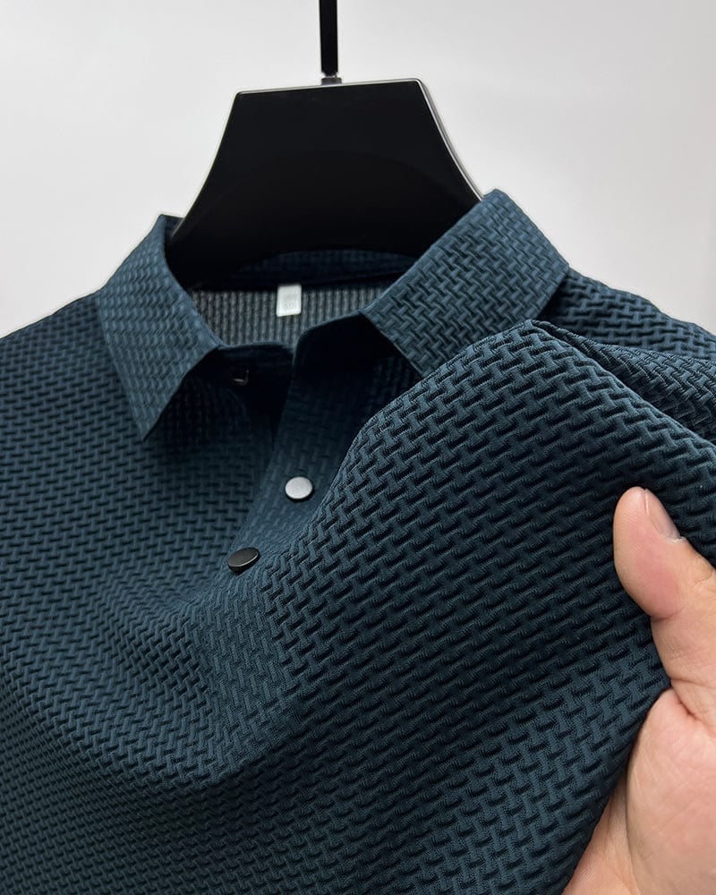 Men’s Ice Silk Polo Shirt – Breathable Summer Smart Casual Tee