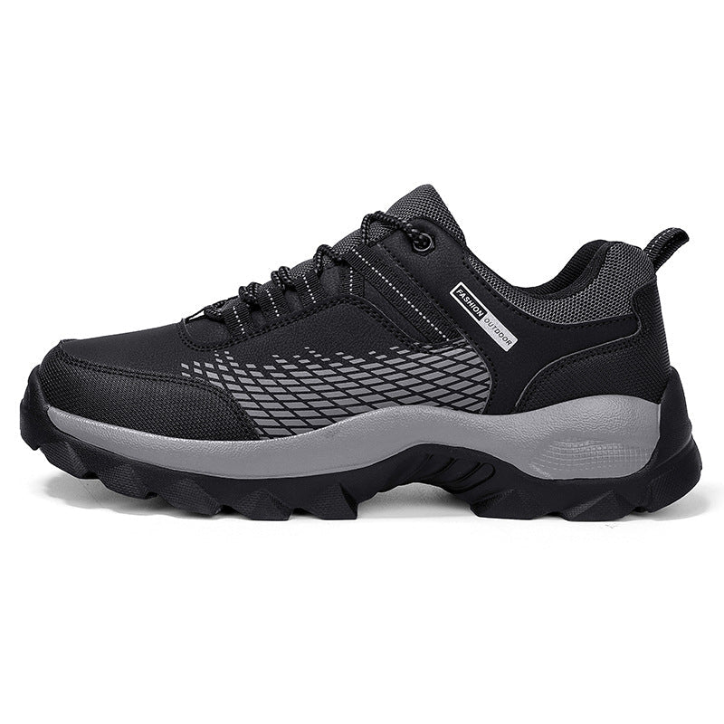 Men's Wear Resistant Waterproof Non-slip Anti-skid Anti-puncture Hiking Shoes Orthopedic Wide Toe Arch Support Walking Shoes