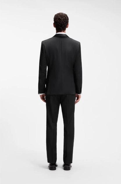 REGULAR-FIT TUXEDO JACKET IN VIRGIN-WOOL SERGE
