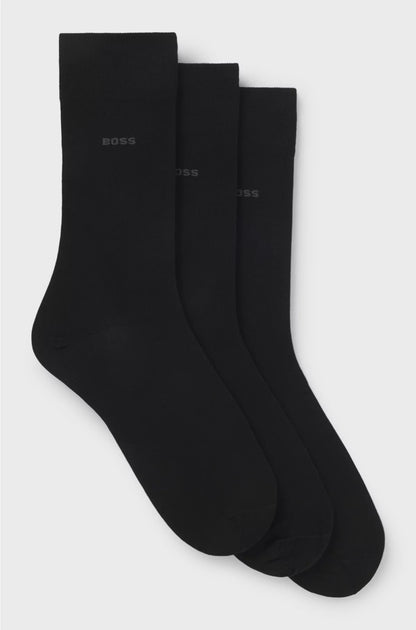 THREE-PACK OF REGULAR-LENGTH SOCKS IN STRETCH FABRIC