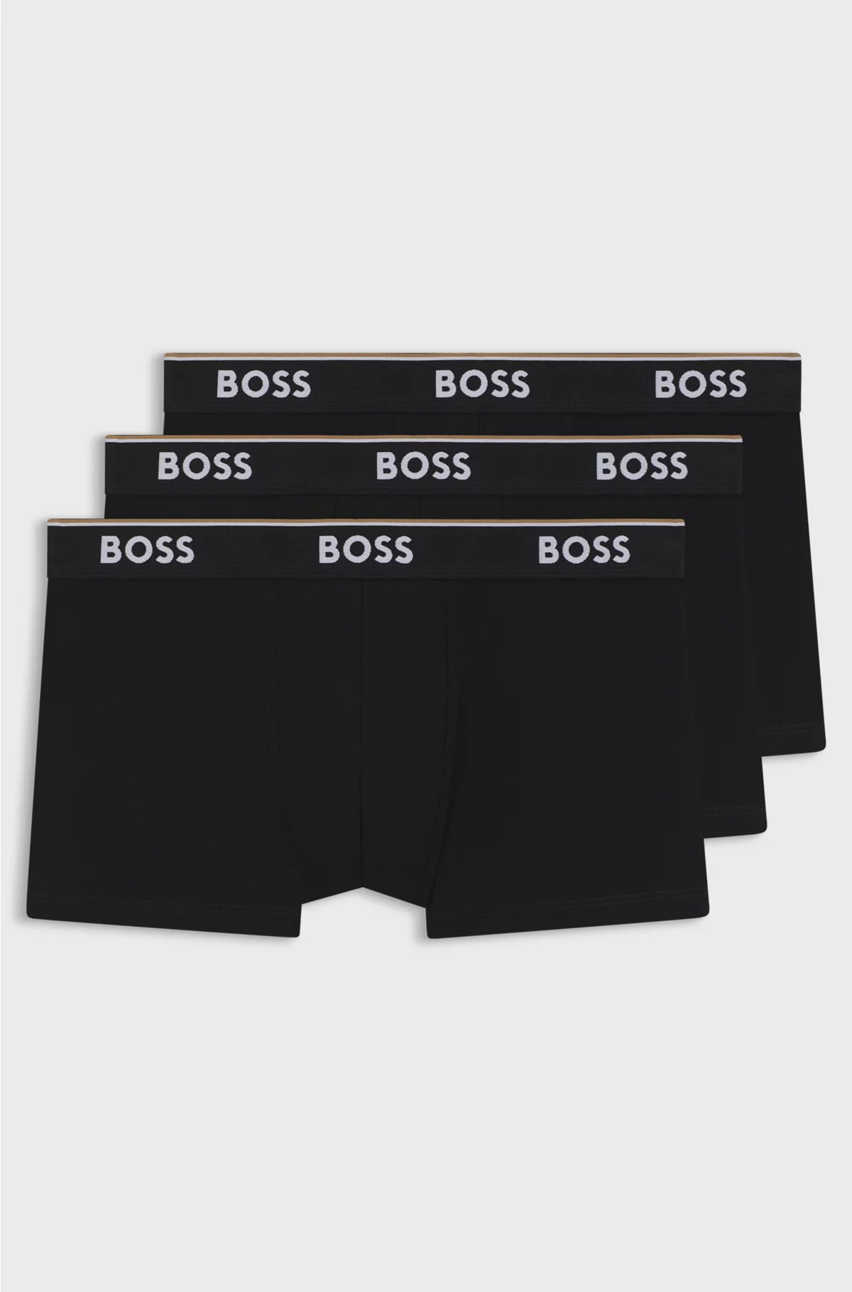 THREE-PACK OF STRETCH-COTTON TRUNKS WITH LOGO WAISTBANDS
