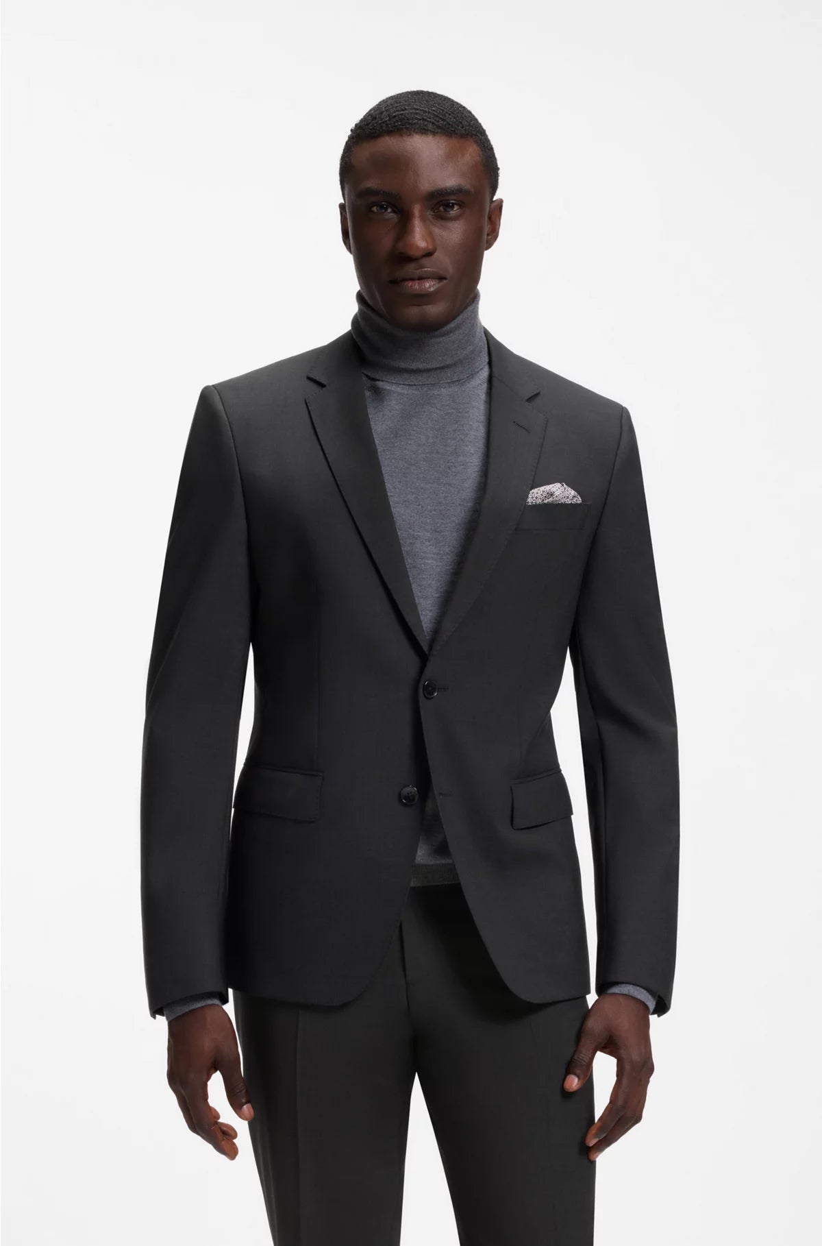 SLIM-FIT JACKET IN STRETCH VIRGIN WOOL