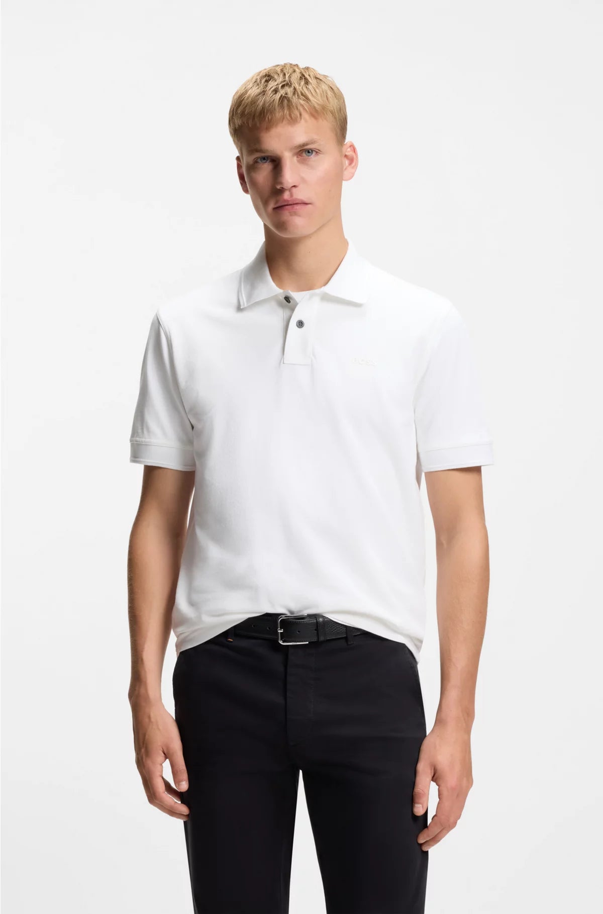 COTTON-PIQUE POLO SHIRT WITH LOGO PRINT