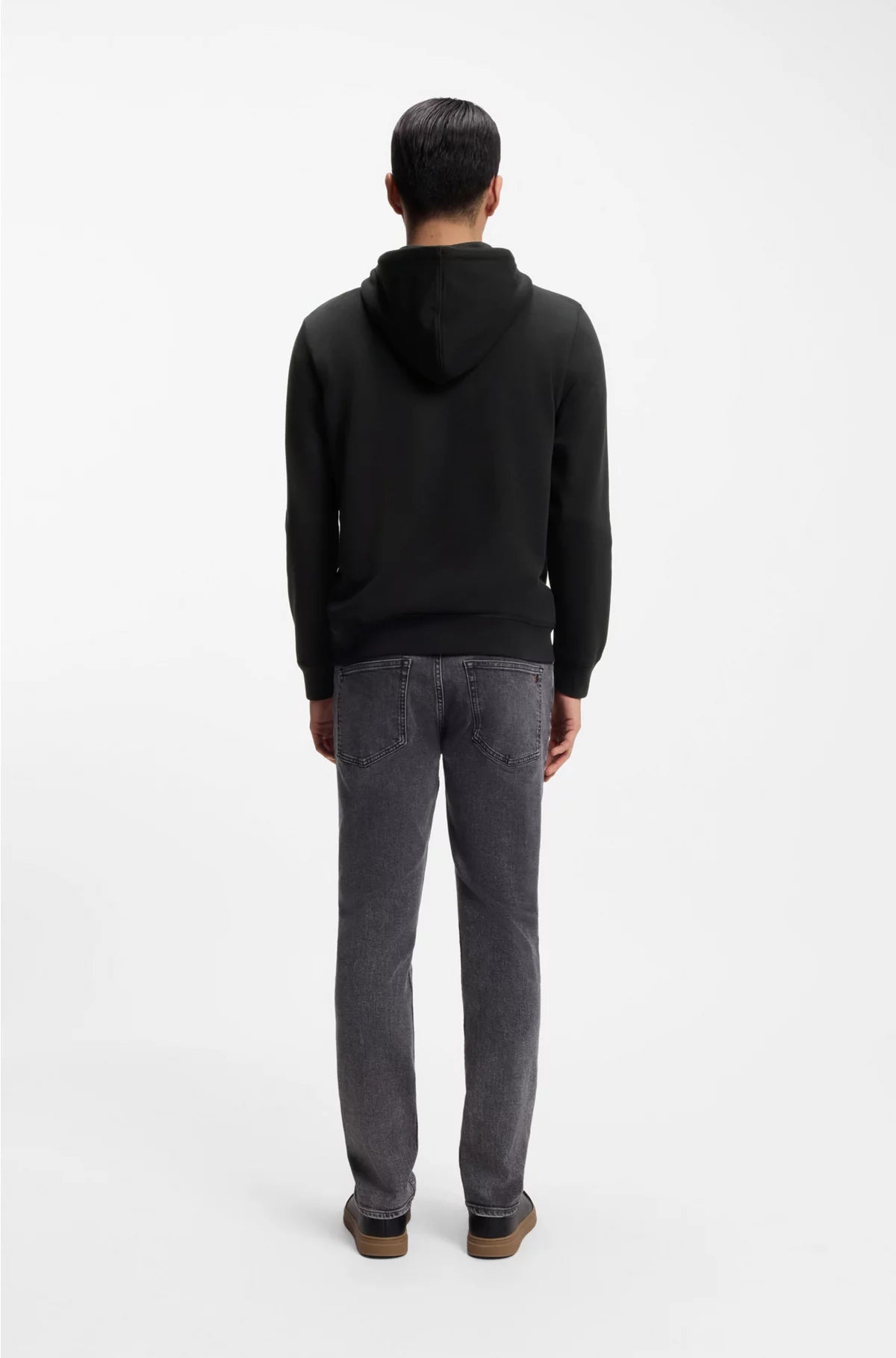 COTTON-TERRY HOODIE WITH LOGO PATCH