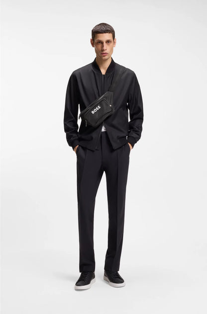 STRUCTURED BELT BAG WITH CONTRAST LOGO