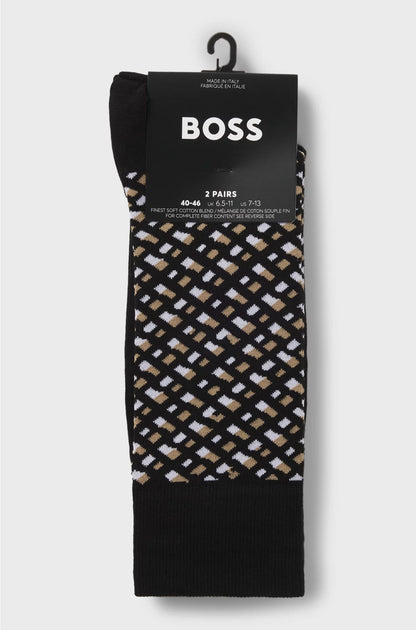 TWO-PACK OF REGULAR-LENGTH COTTON-BLEND SOCKS