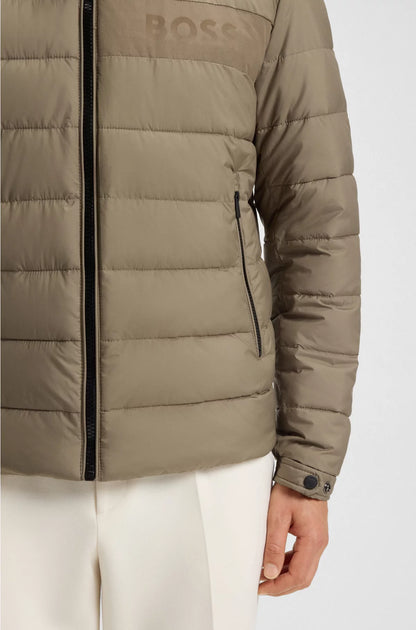 WATER-REPELLENT REGULAR-FIT JACKET WITH LOGO DETAIL