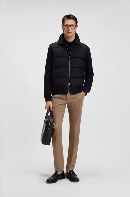 HYBRID JACKET WITH GOOSE DOWN AND FEATHER FILLING