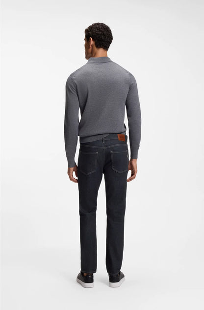 DELAWARE SLIM-FIT JEANS IN DARK-BLUE STRETCH DENIM