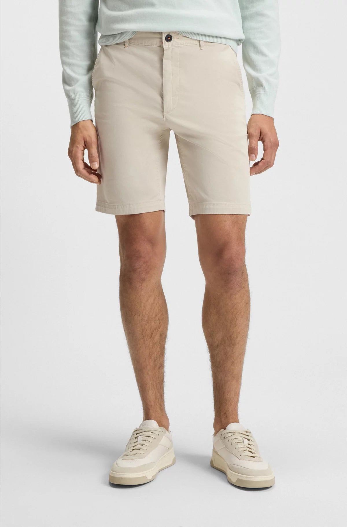 SLIM-FIT SHORTS IN STRETCH-COTTON TWILL
