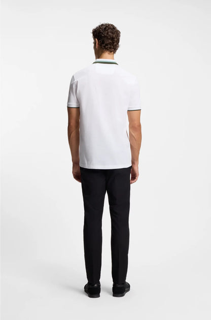 PADDY ACTIVE POLO SHIRT WITH CONTRAST STRIPES