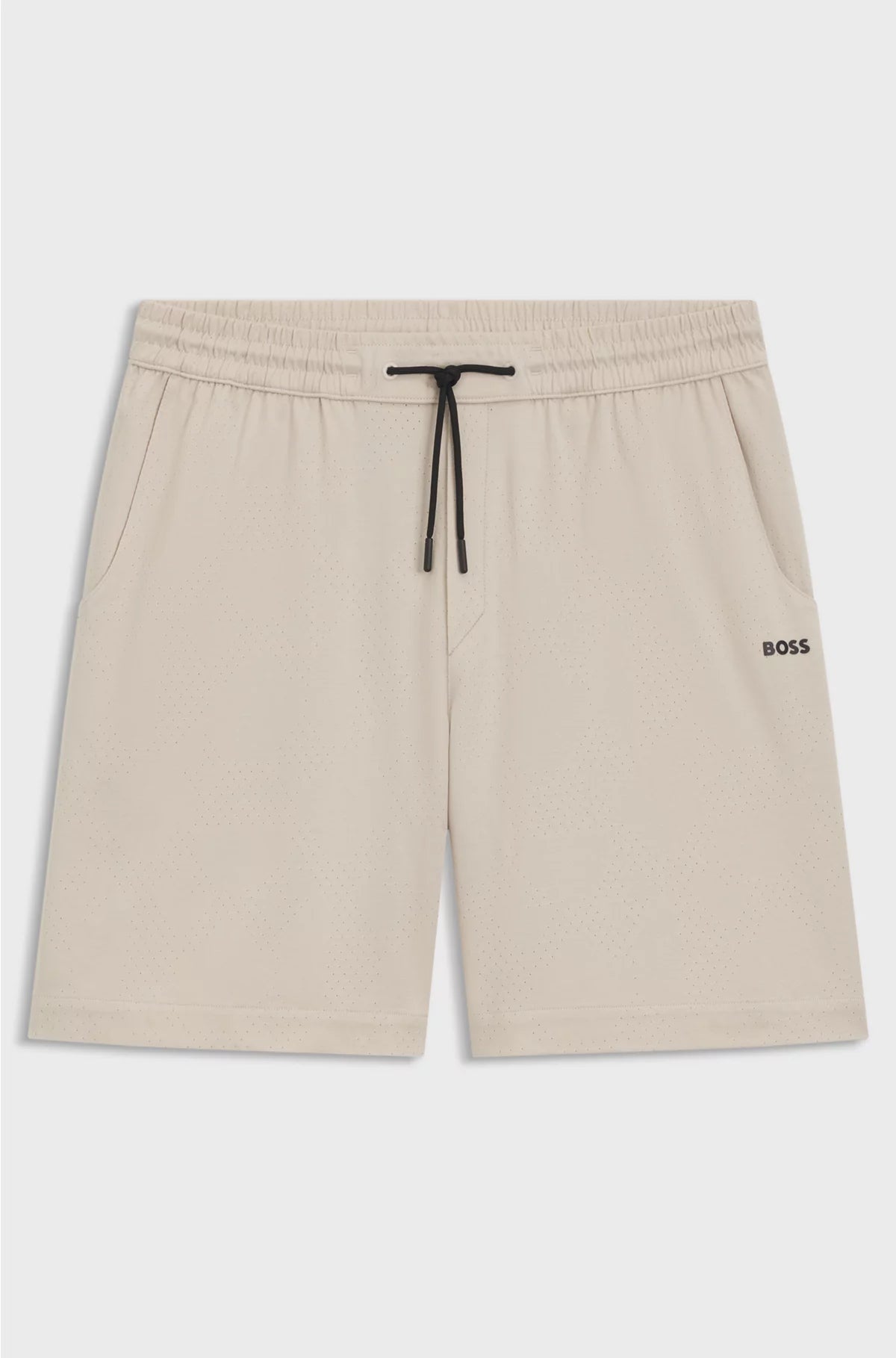 COTTON-JERSEY SHORTS WITH MESH STRUCTURE