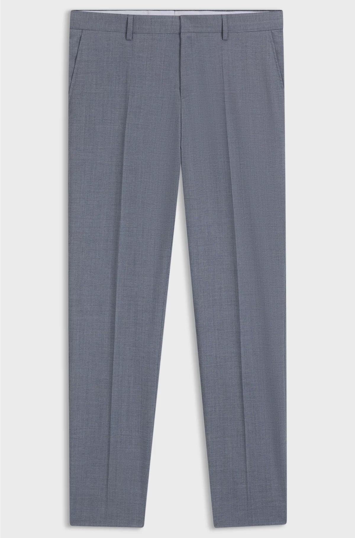 FORMAL TROUSERS IN A PATTERNED VIRGIN-WOOL BLEND