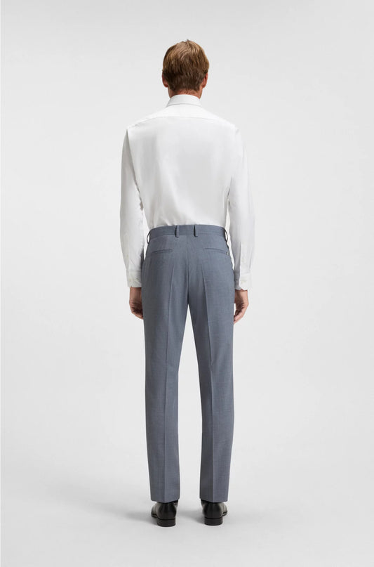 FORMAL TROUSERS IN A PATTERNED VIRGIN-WOOL BLEND