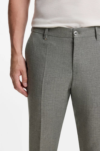 FORMAL TROUSERS INMICRO-PATTERNED STRETCH FABRIC