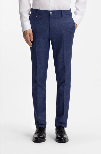 FORMAL TROUSERS INMICRO-PATTERNED STRETCH FABRIC