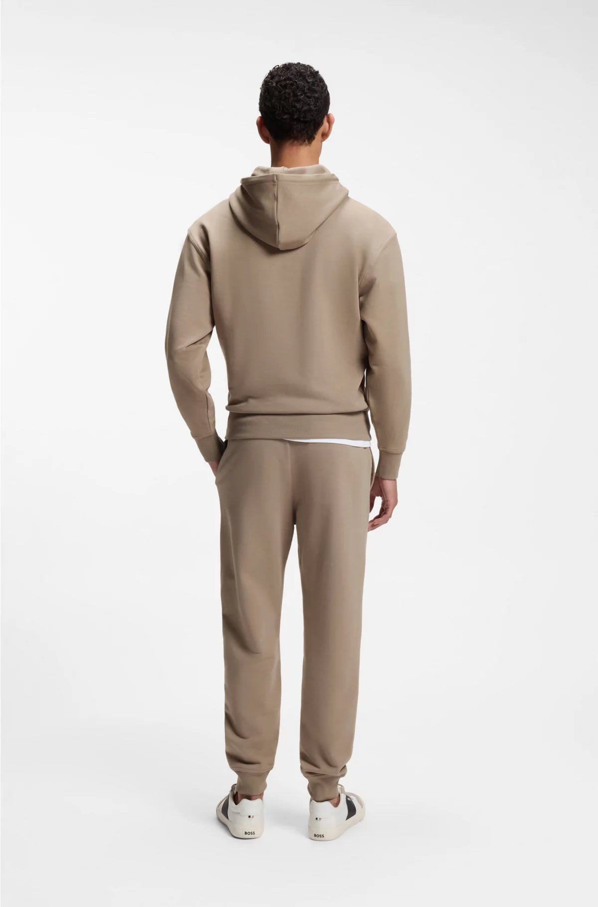 COTTON-TERRY TRACKSUIT SET WITH CONTRAST LOGOS