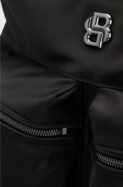 TWIN-POCKET TOTE BAG WITH SHOULDER STRAPS