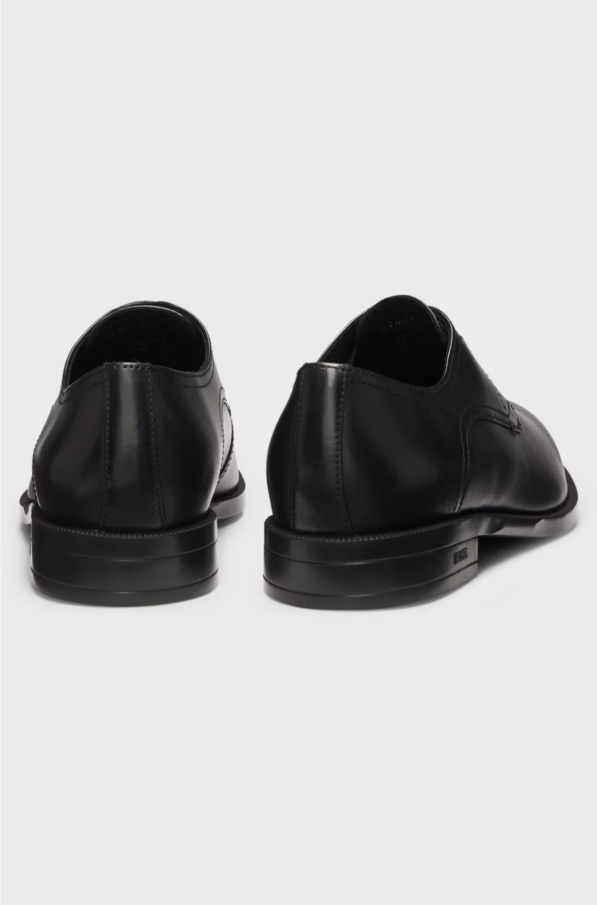 DERBY SHOES IN LEATHER WITH DOUBLE STITCHING