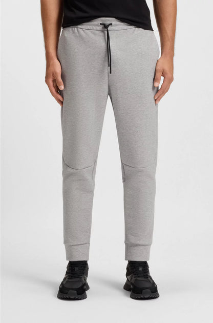COTTON-BLEND TRACKSUIT BOTTOMS WITH STRIPED TRIMS