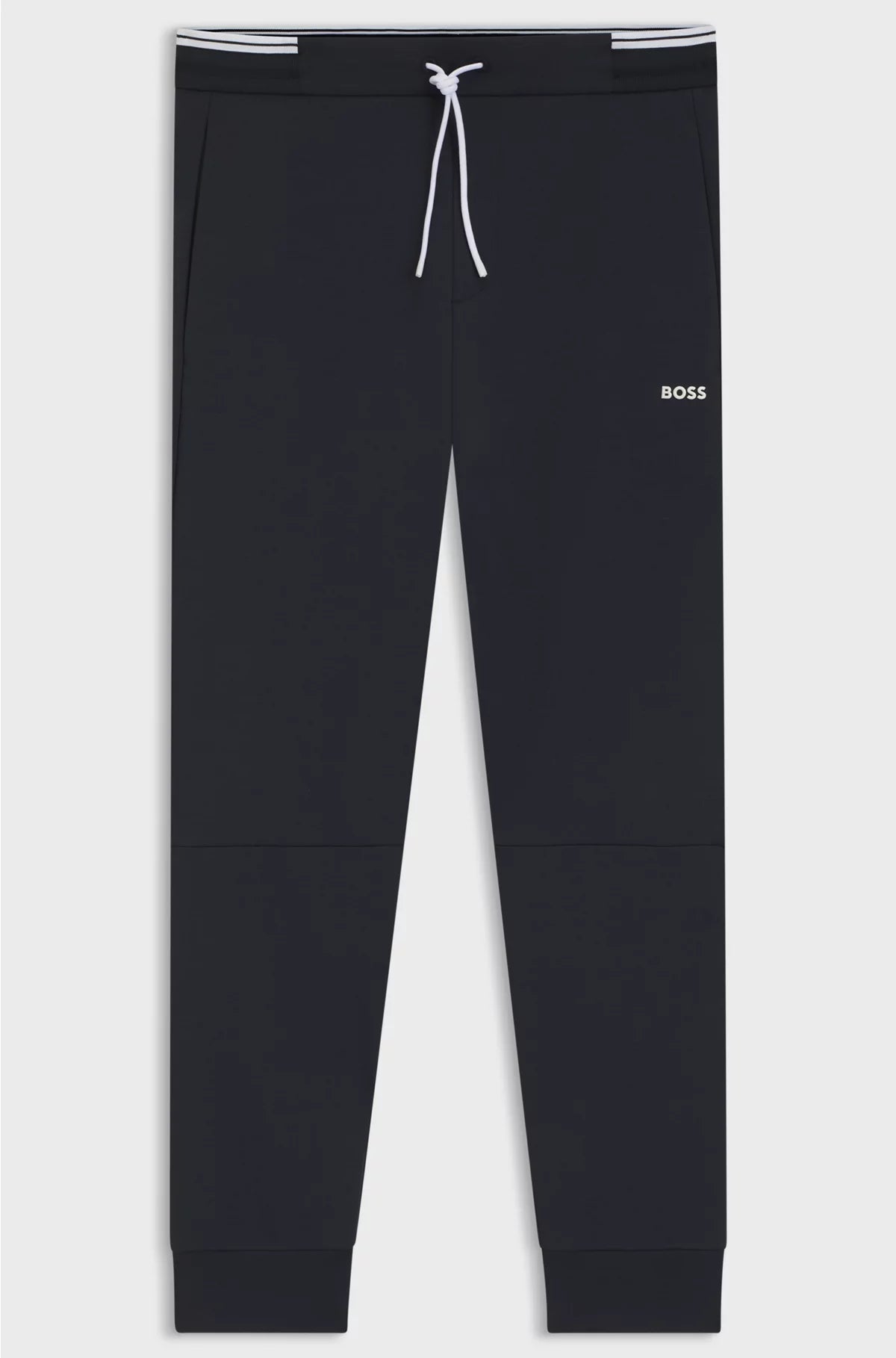 COTTON-BLEND TRACKSUIT BOTTOMS WITH STRIPED TRIMS