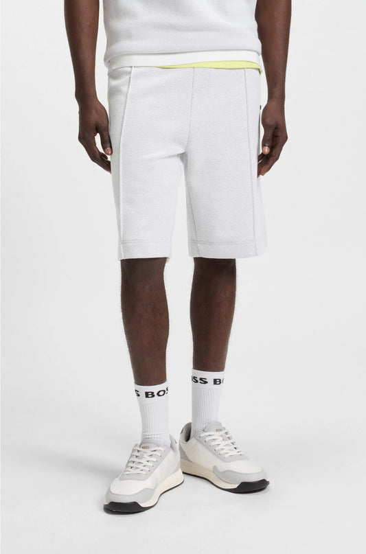 RELAXED-FIT SHORTS IN QUILTED JACQUARD