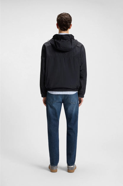 WATER-REPELLENT JACKET WITH HOOD VISOR