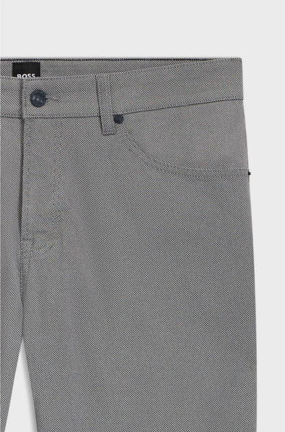 MAINE REGULAR-FIT TROUSERS INMICRO-PATTERNED STRETCH COTTON