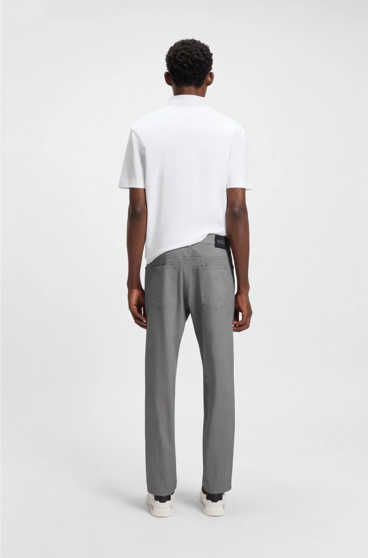 MAINE REGULAR-FIT TROUSERS INMICRO-PATTERNED STRETCH COTTON