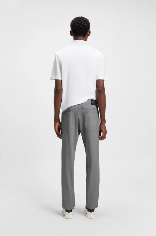 MAINE REGULAR-FIT TROUSERS INMICRO-PATTERNED STRETCH COTTON