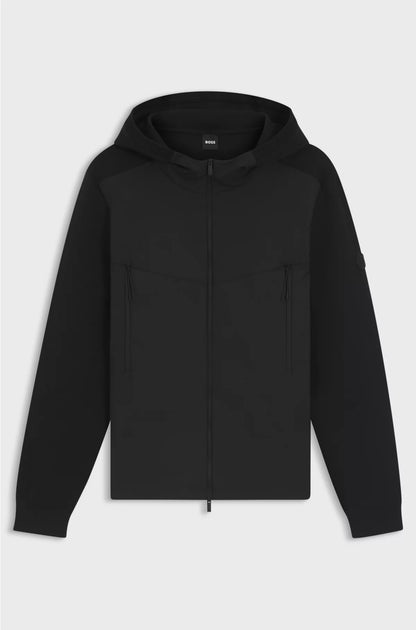 REGULAR-FIT HOODED JACKET WITH WEATHER PROTECTION