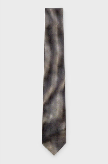 SILK TIE WITH MICRO PATTERN