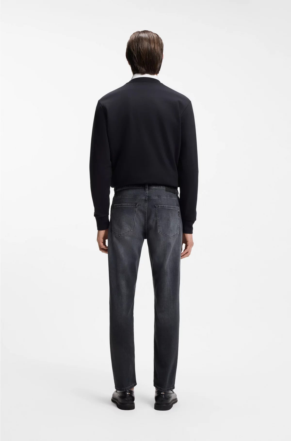MAINE REGULAR-FIT JEANS IN GREY ITALIAN DENIM