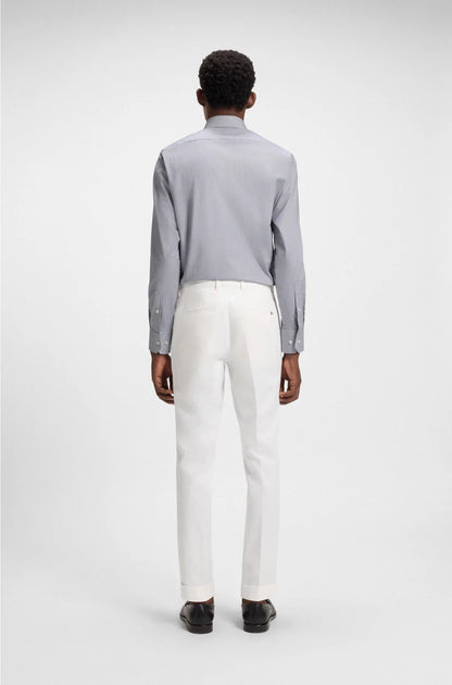 REGULAR-FIT SHIRT IN EASY-IRON STRETCH-COTTON TWILL