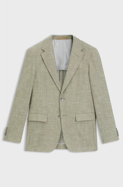 REGULAR-FIT BLAZER WITH MICRO PATTERN