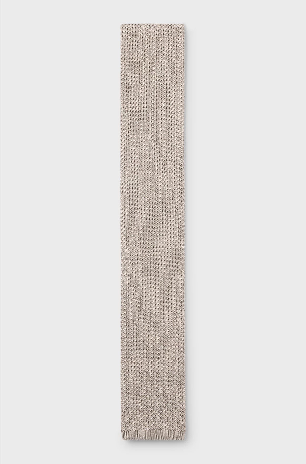SILK TIE WITH PIQUE KNIT
