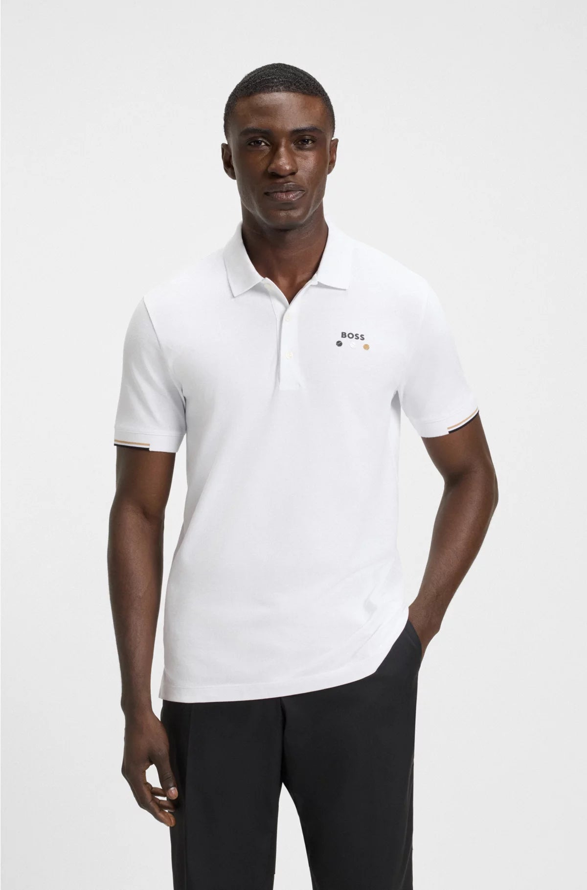 ACTIVE PADDY MERCERISED-COTTON POLO SHIRT WITH GRID TRIMS