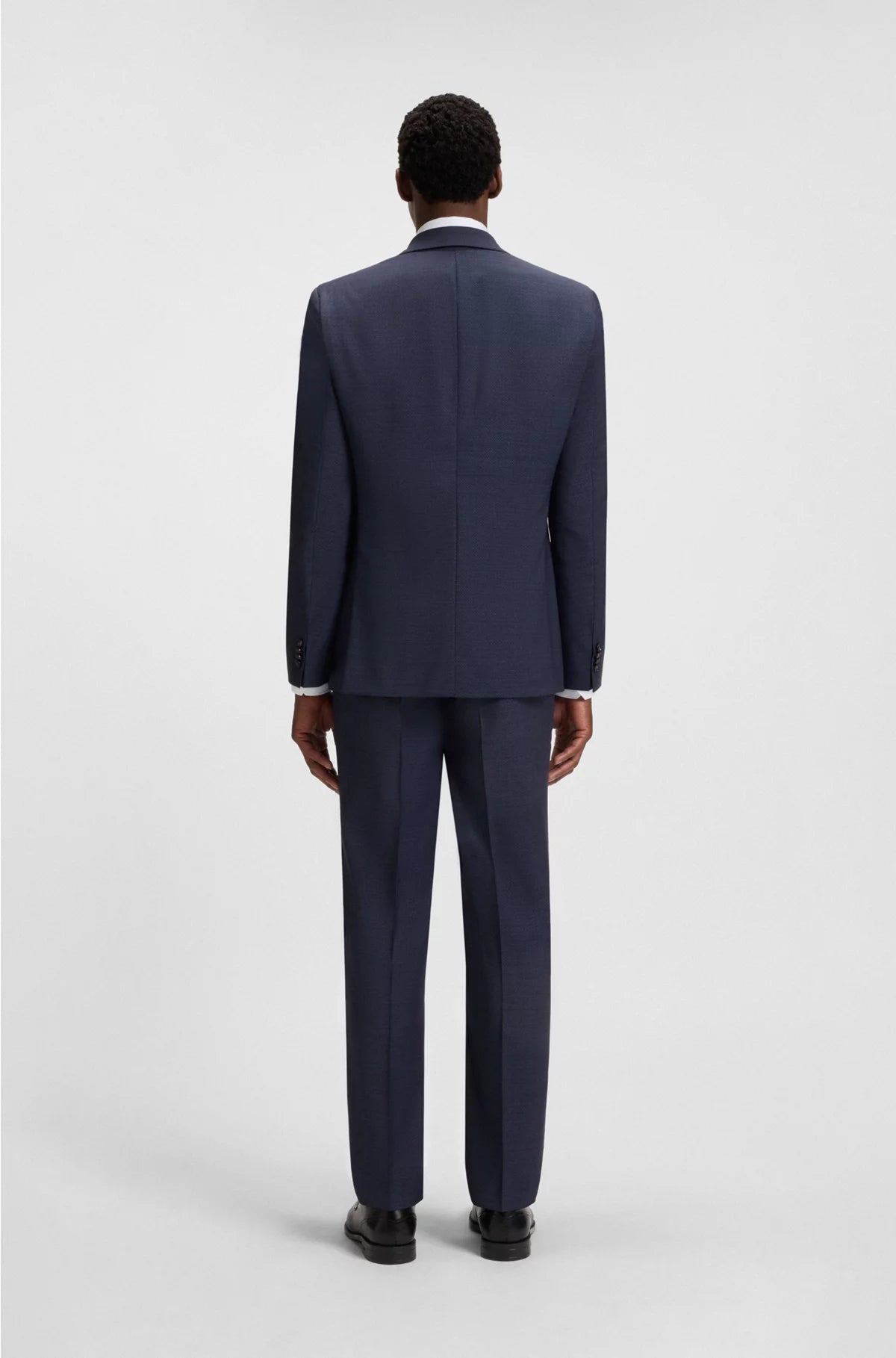 REGULAR-FIT SUIT INMICRO-PATTERNED VIRGIN WOOL