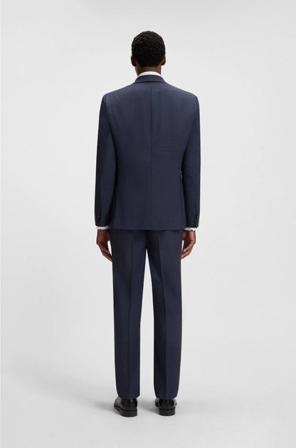 REGULAR-FIT SUIT INMICRO-PATTERNED VIRGIN WOOL