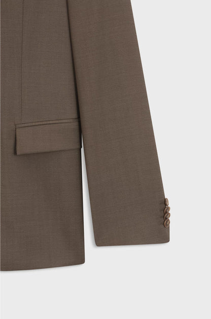 SLIM-FIT SUIT INMICRO-PATTERNED VIRGIN WOOL