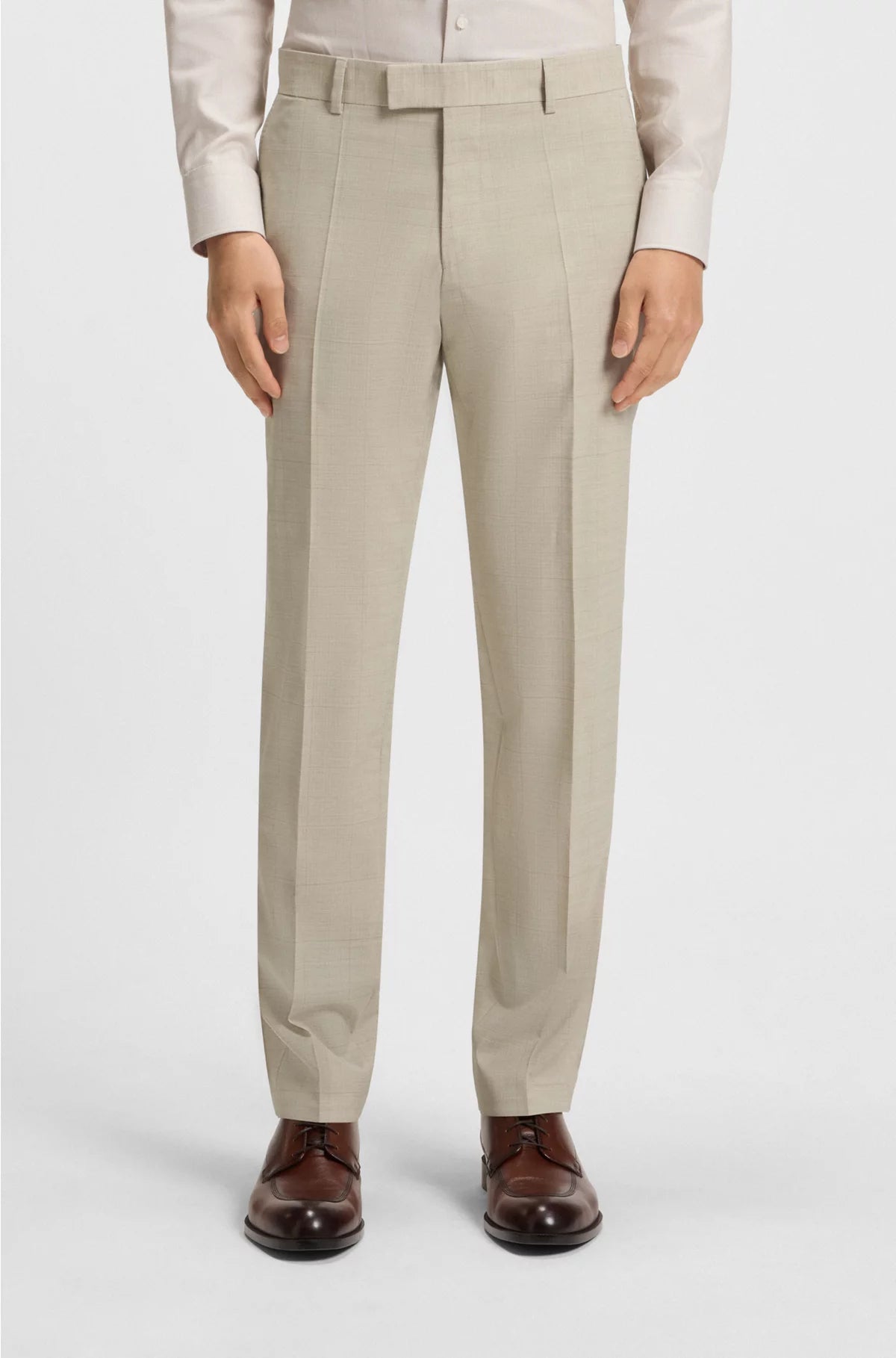 SLIM-FIT SUIT IN CHECKED STRETCH WOOL