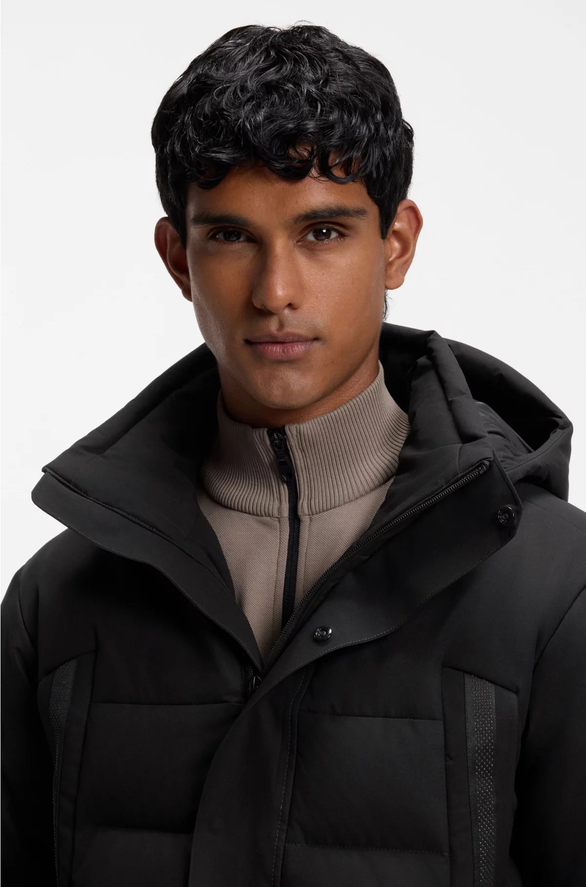 WATER-REPELLENT PARKA JACKET WITH DOWN FILLING