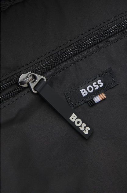 FAUX-LEATHER BACKPACK WITH LOGO DETAIL