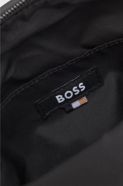 COATED FABRIC REPORTER BAG WITH LOGO PATCH